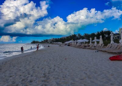 Grace Bay Beach at sunset