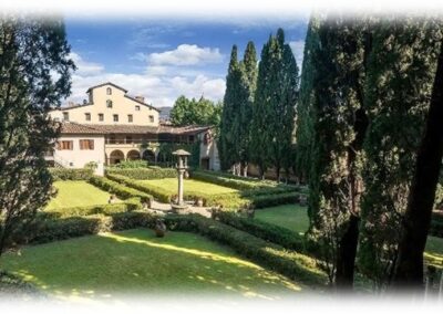 Villa with grass